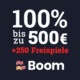 Boom Spielbank | Bis zu 250 Freispiele + 500€ Bonus abholen